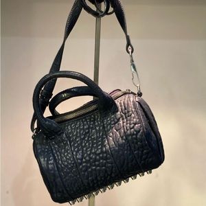 Alexander Wang Mini Rockie/Rocky Bag Pebbled Black Leather